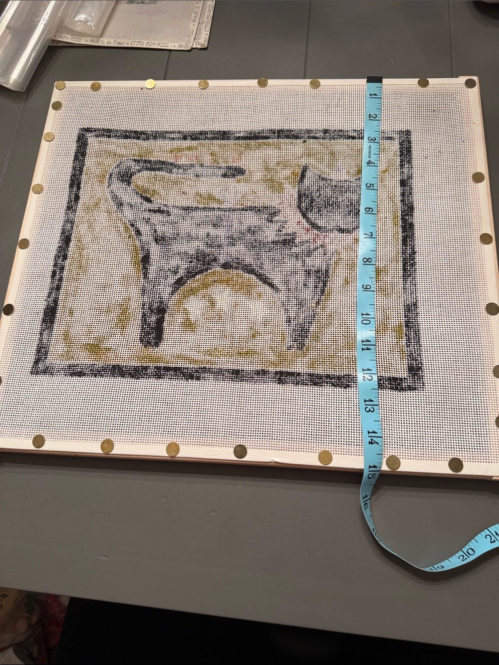 black cat in Halloween  handpainted needlepoint 🐈‍⬛ - Picture 8 of 8